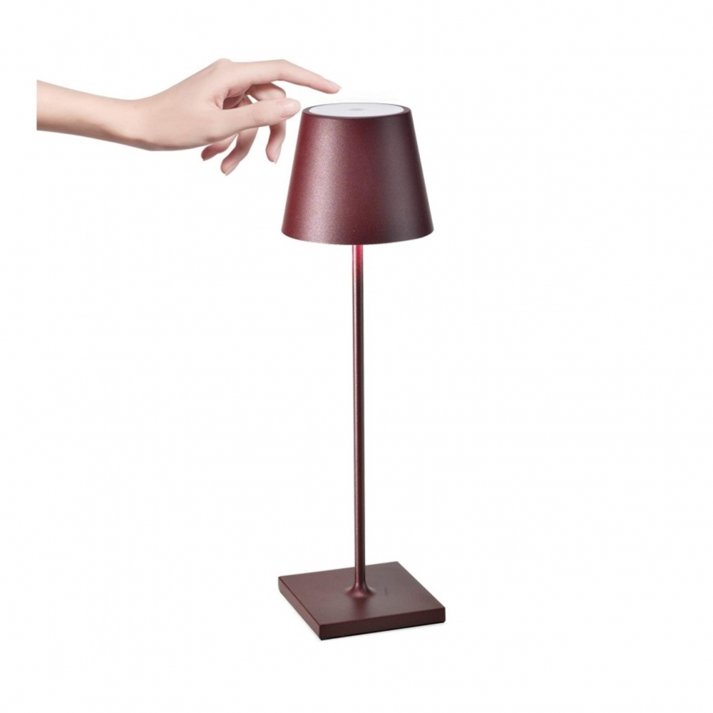 Zafferano Lampada da tavolo Poldina Pro Led ricaricabile