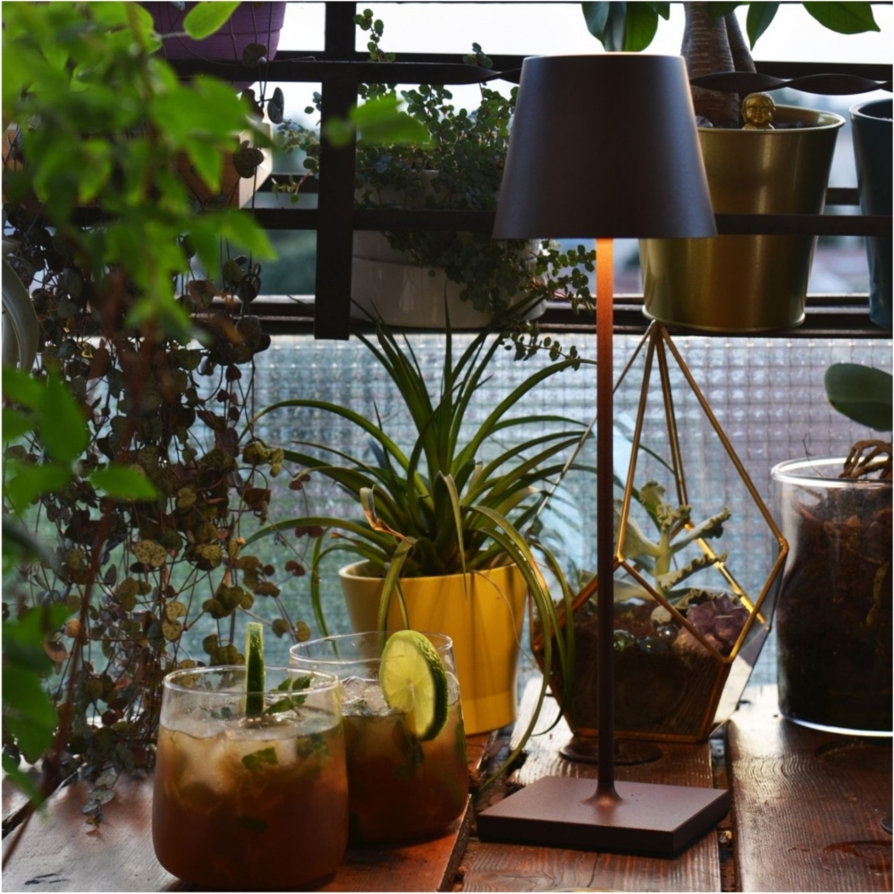 Zafferano Lampada da tavolo Poldina Pro Led ricaricabile