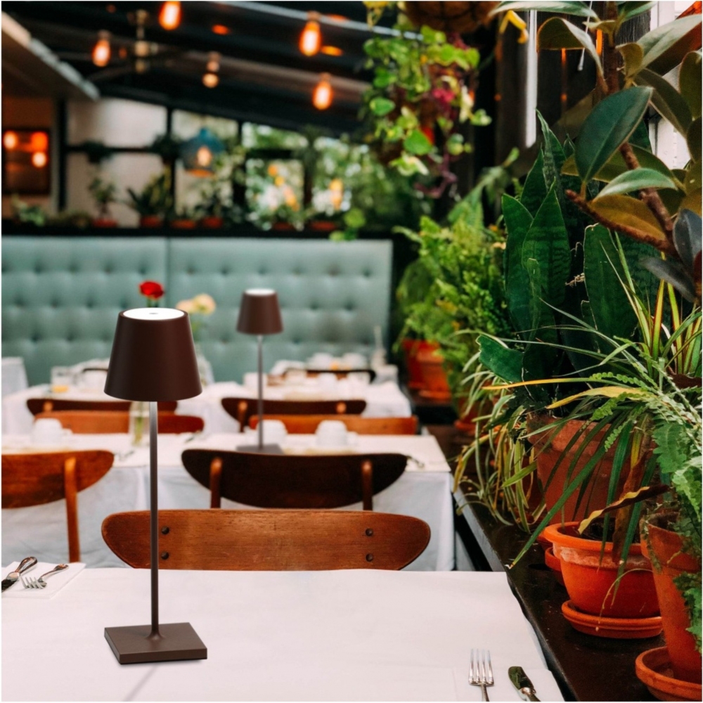 Zafferano Lampada da tavolo Poldina Pro Led ricaricabile