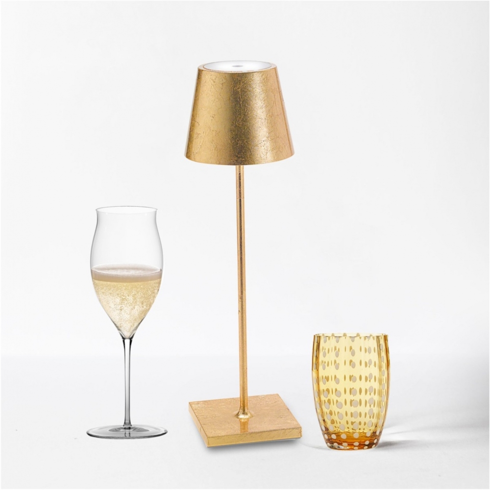 Zafferano Lampada da tavolo Poldina Pro Led ricaricabile