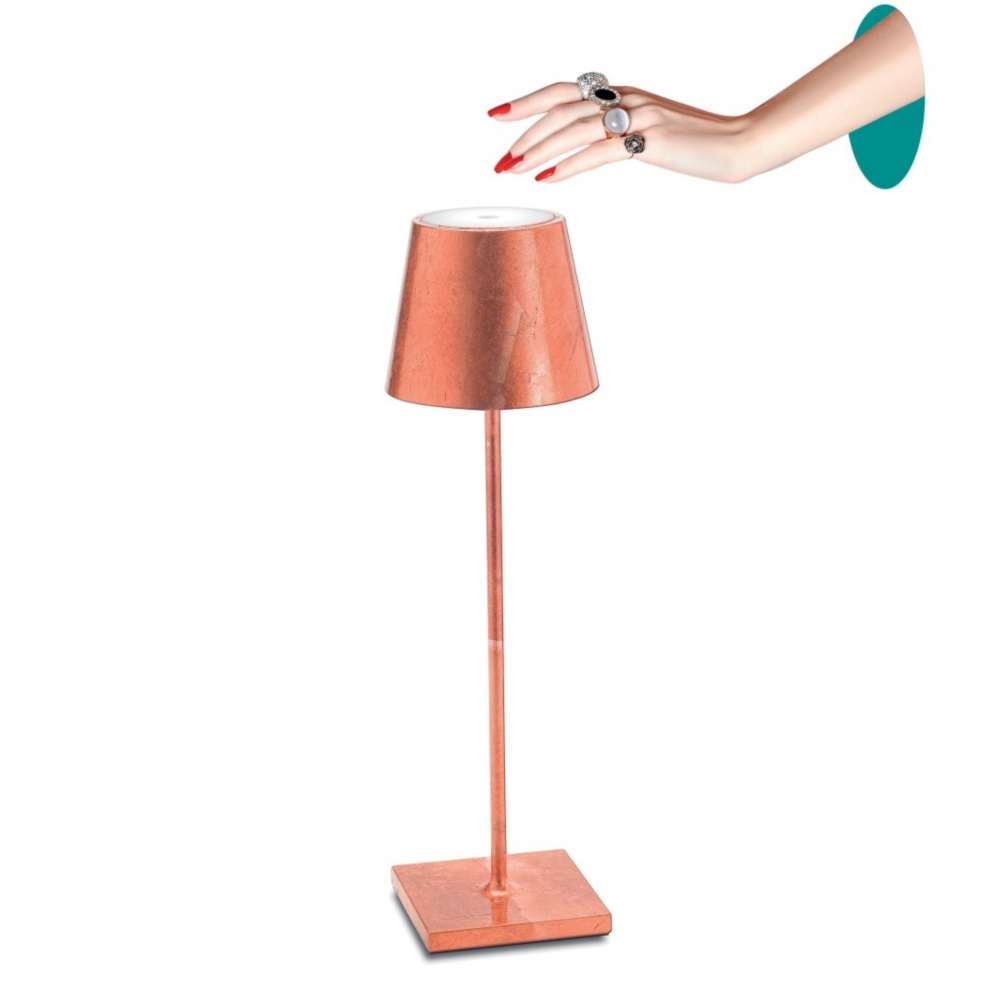 Zafferano Lampada da tavolo Poldina Pro Led ricaricabile