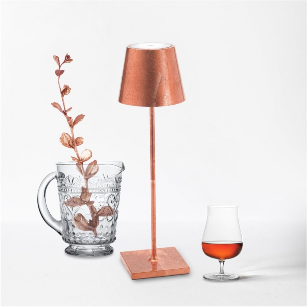 Zafferano Lampada da tavolo Poldina Pro Led ricaricabile