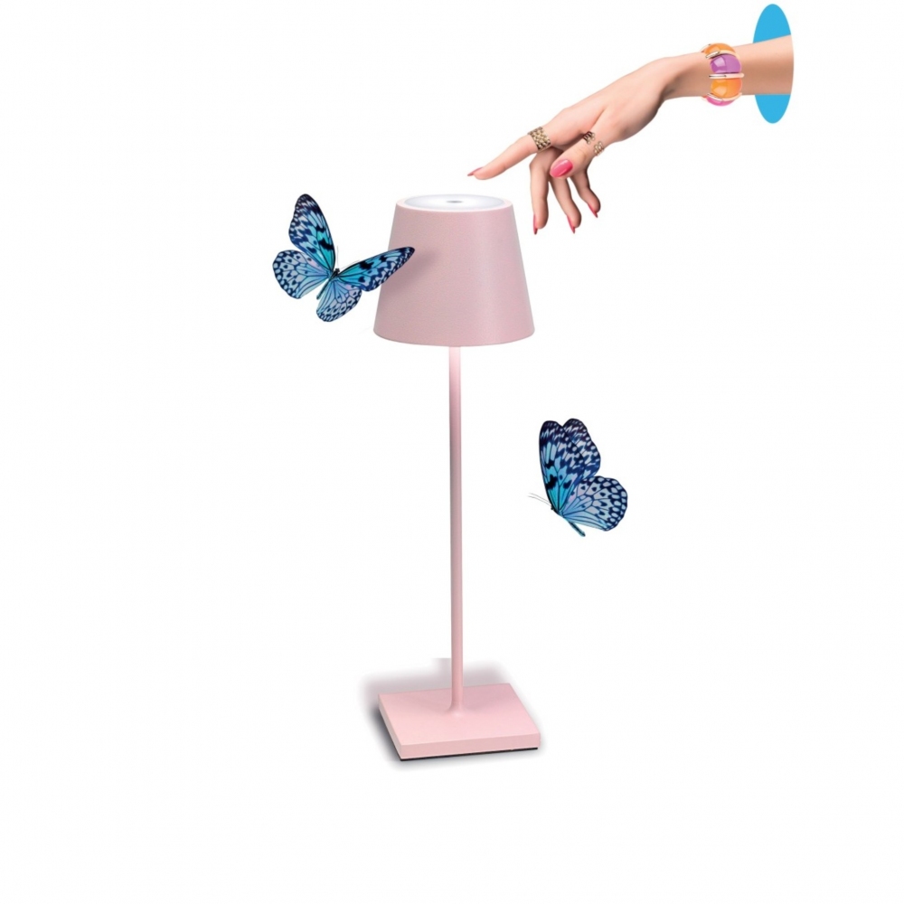 Zafferano Lampada da tavolo Poldina Pro Led ricaricabile