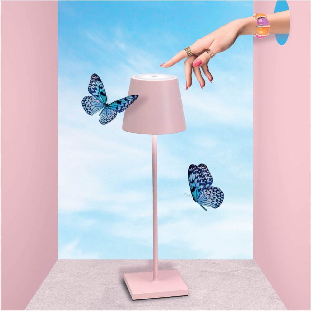 Zafferano Lampada da tavolo Poldina Pro Led ricaricabile