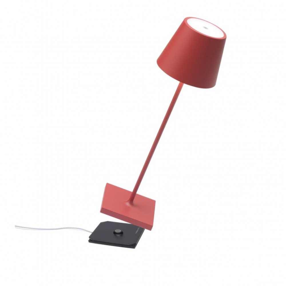 Zafferano Lampada da tavolo Poldina Pro Led ricaricabile