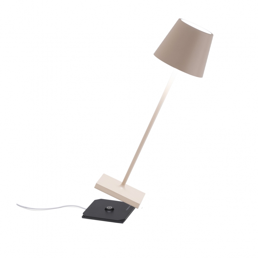 Zafferano Lampada da tavolo Poldina Pro Led ricaricabile