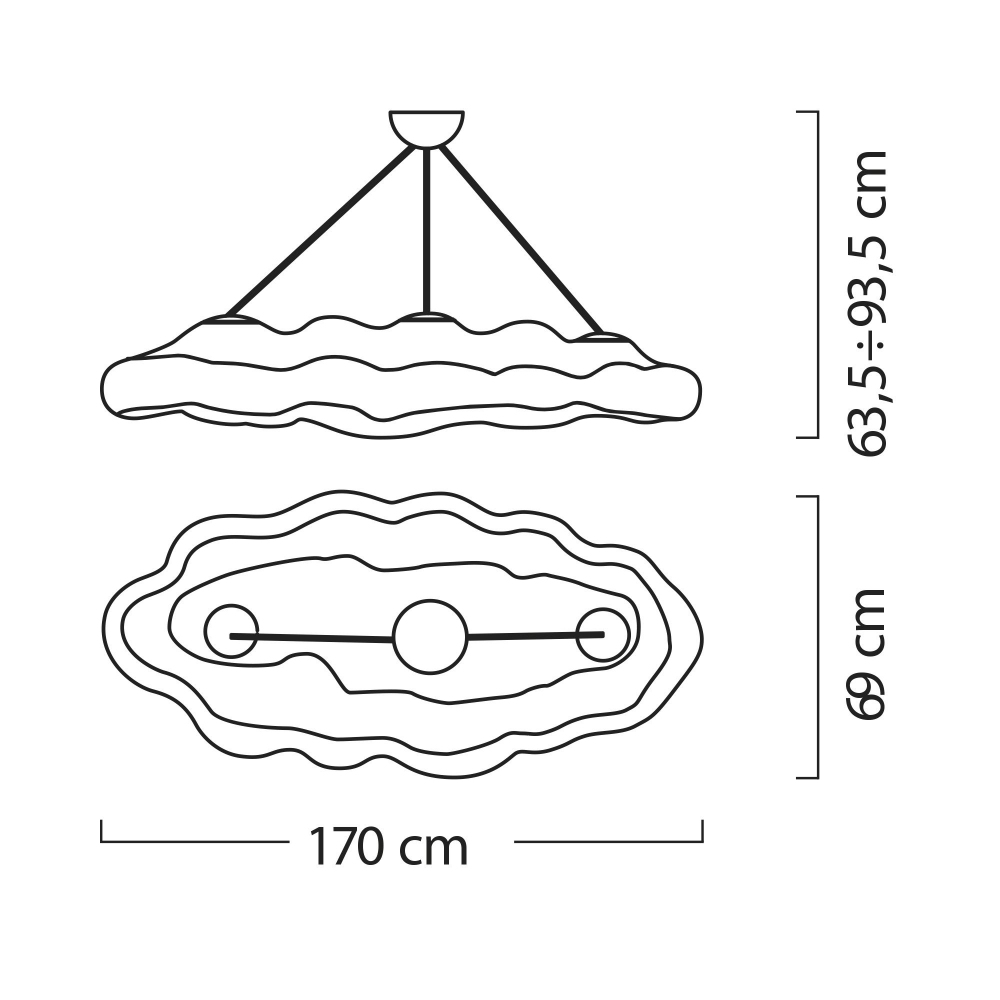 My Your Lampada a sospensione Nefos L