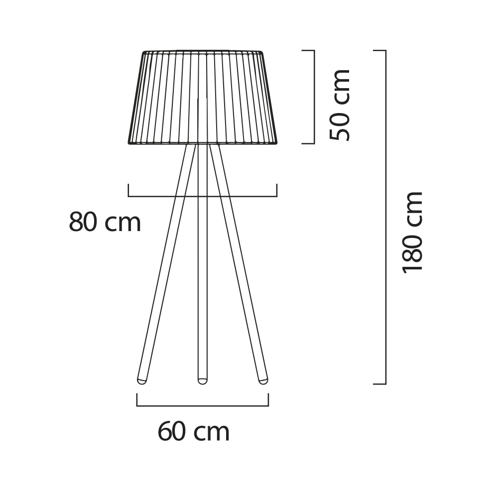 My Your Lampada da terra RGBW ricaricabile Agata Wood