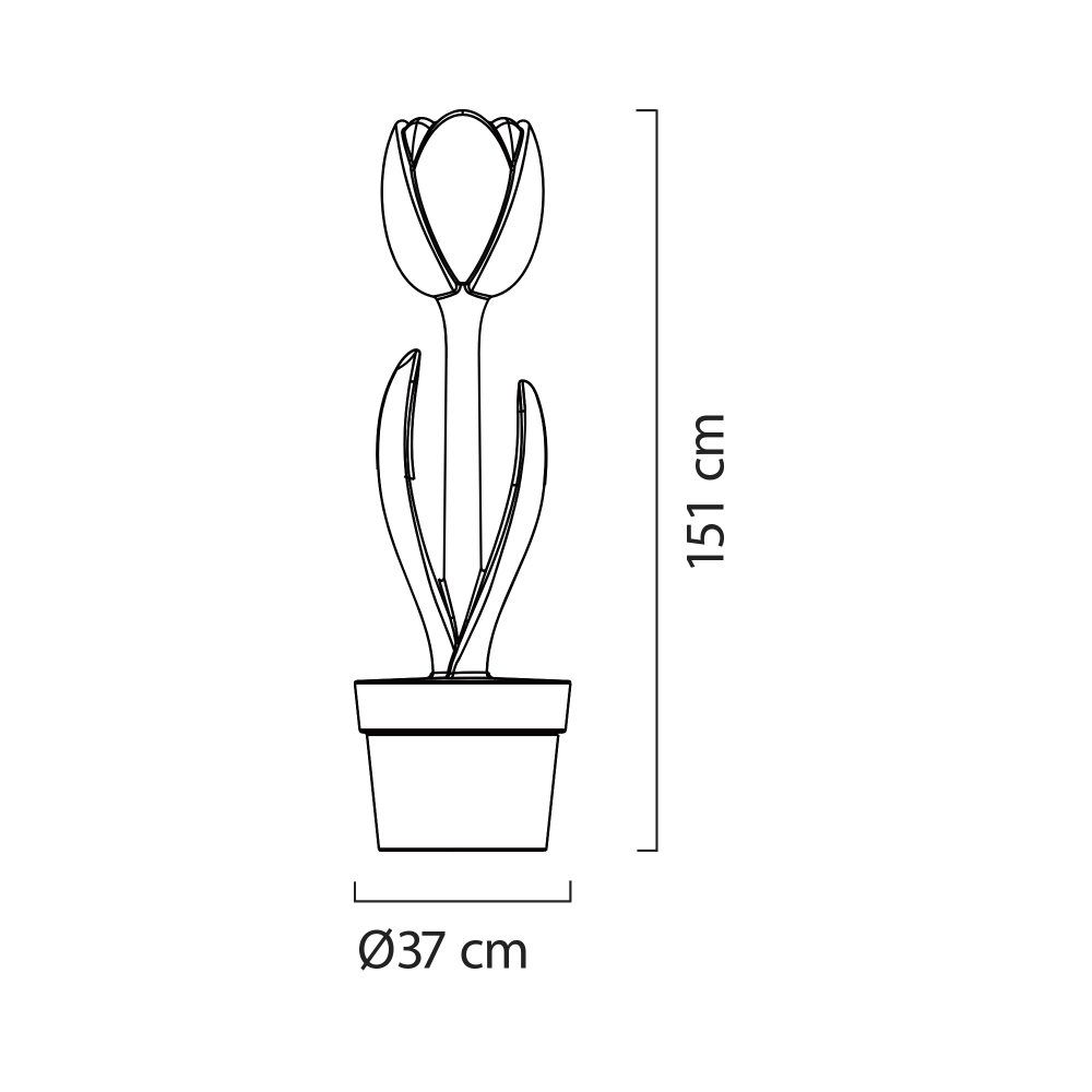 My Your Lampada da terra outdoor Tulip XL