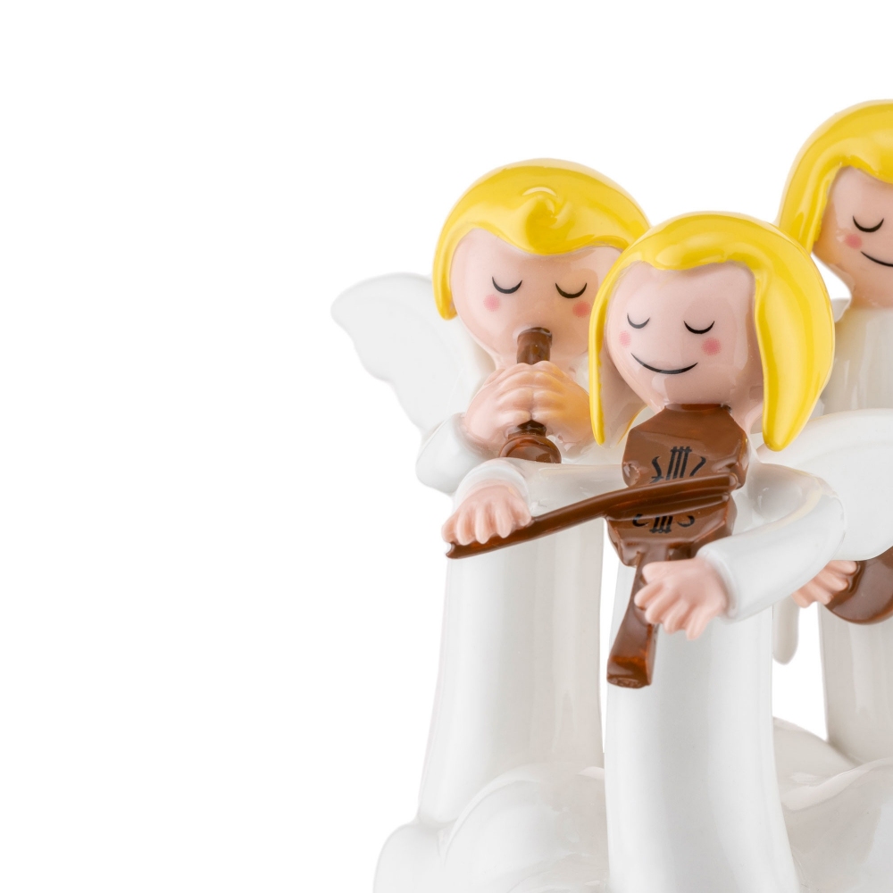 Alessi Statuina in porcellana decorata a mano  Do, Re, Mi