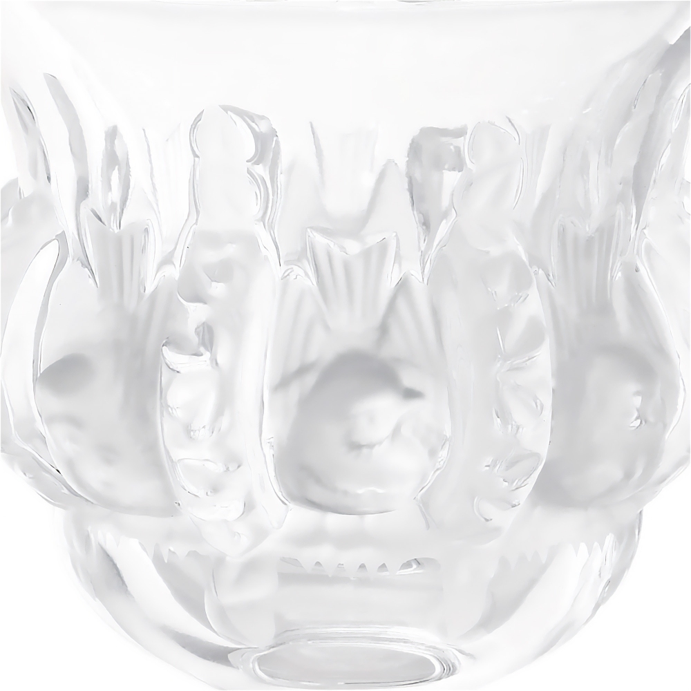 Lalique Dampierre crystal vase