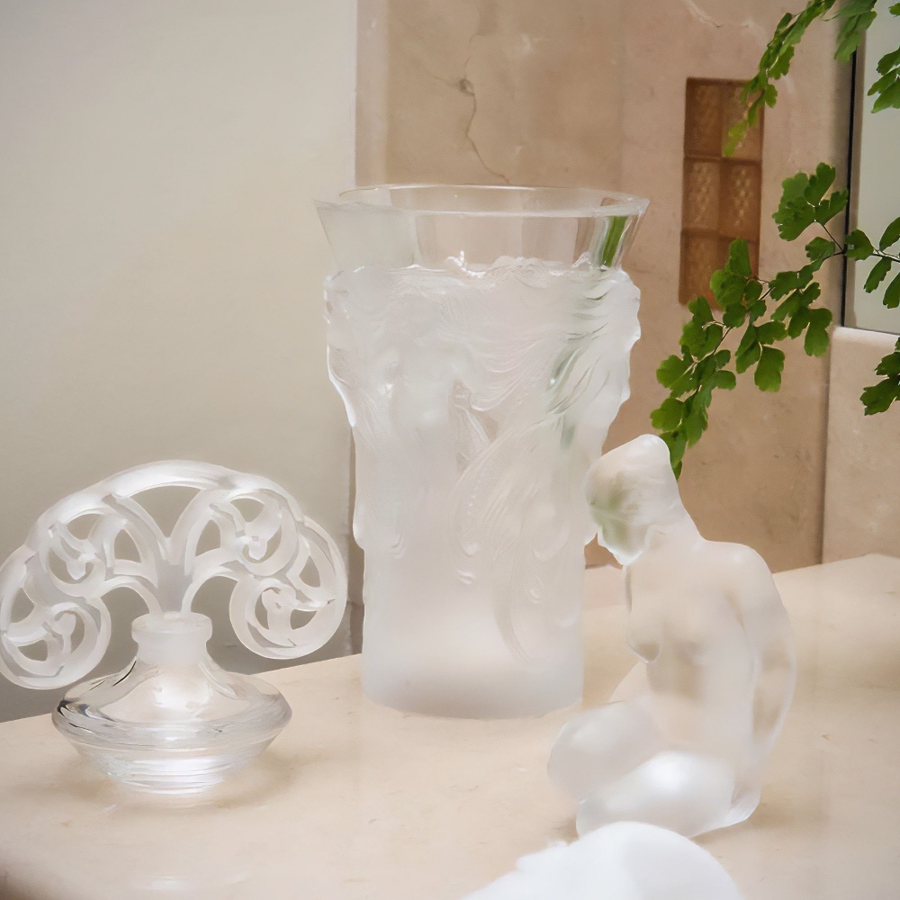 Lalique Vaso in cristallo Fantasia