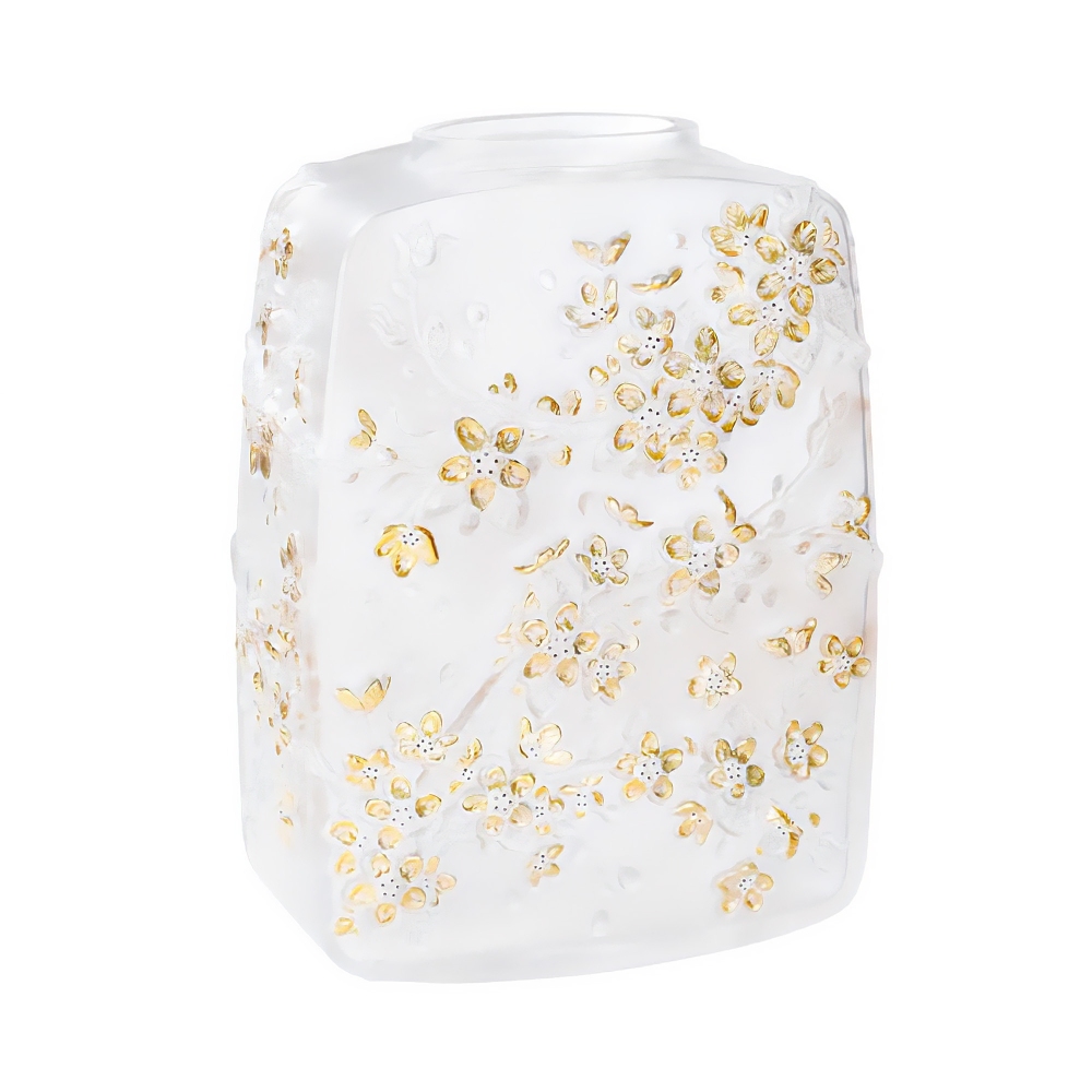 Lalique Vaso in cristallo Fleurs De...