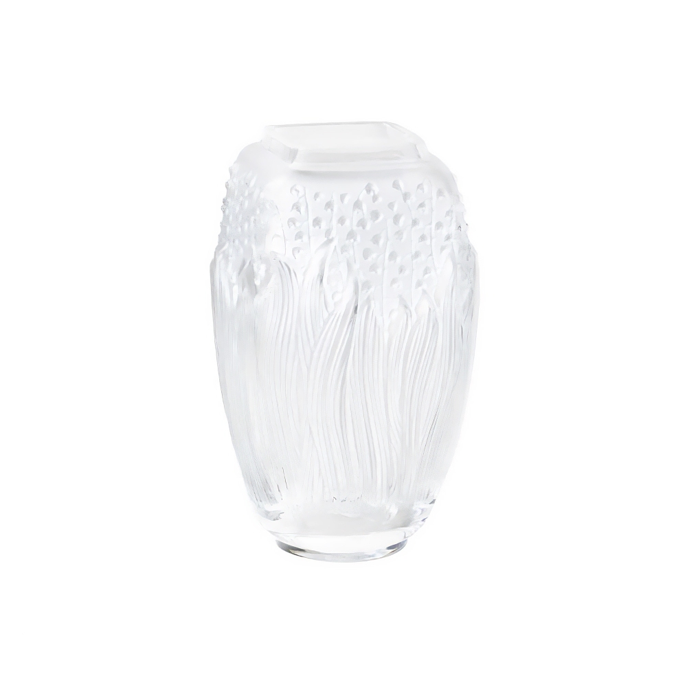 Lalique Vaso in cristallo Muguet...
