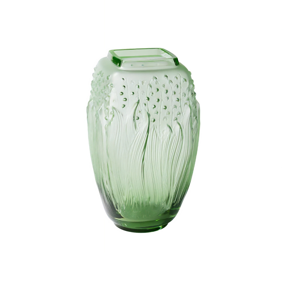 Lalique Vaso in cristallo Muguet Vert