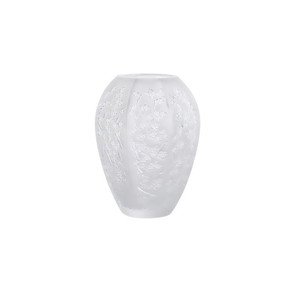 Lalique Vaso medio in cristallo Sakura