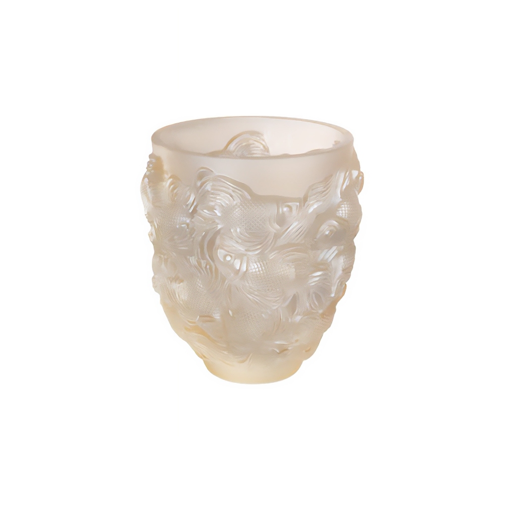 Lalique Rosetail Gold Luster crystal...