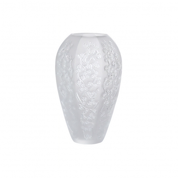 Lalique Vaso grande in cristallo Sakura