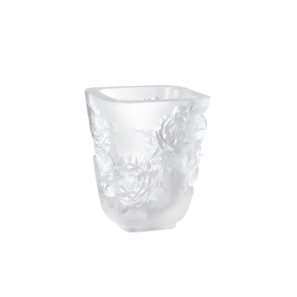 Lalique Pivoines small clear crystal...