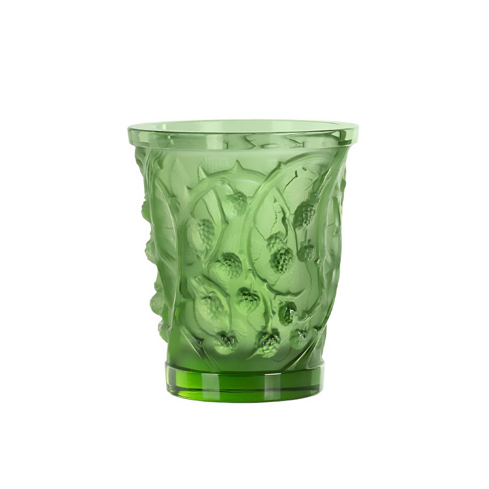 Laliqu Mûres medium gren crystal vase