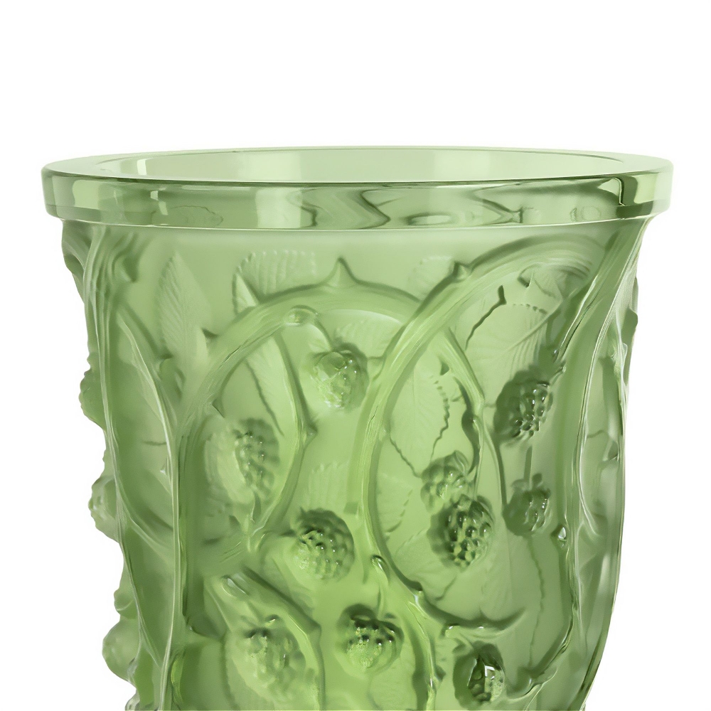 Lalique Vaso medio in cristallo Mûres Vert