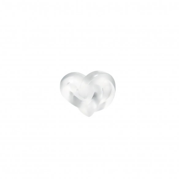 Lalique Hearts crystal sculpture