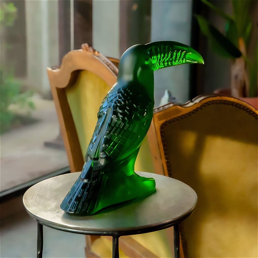 Lalique Scultura in cristallo Toucan