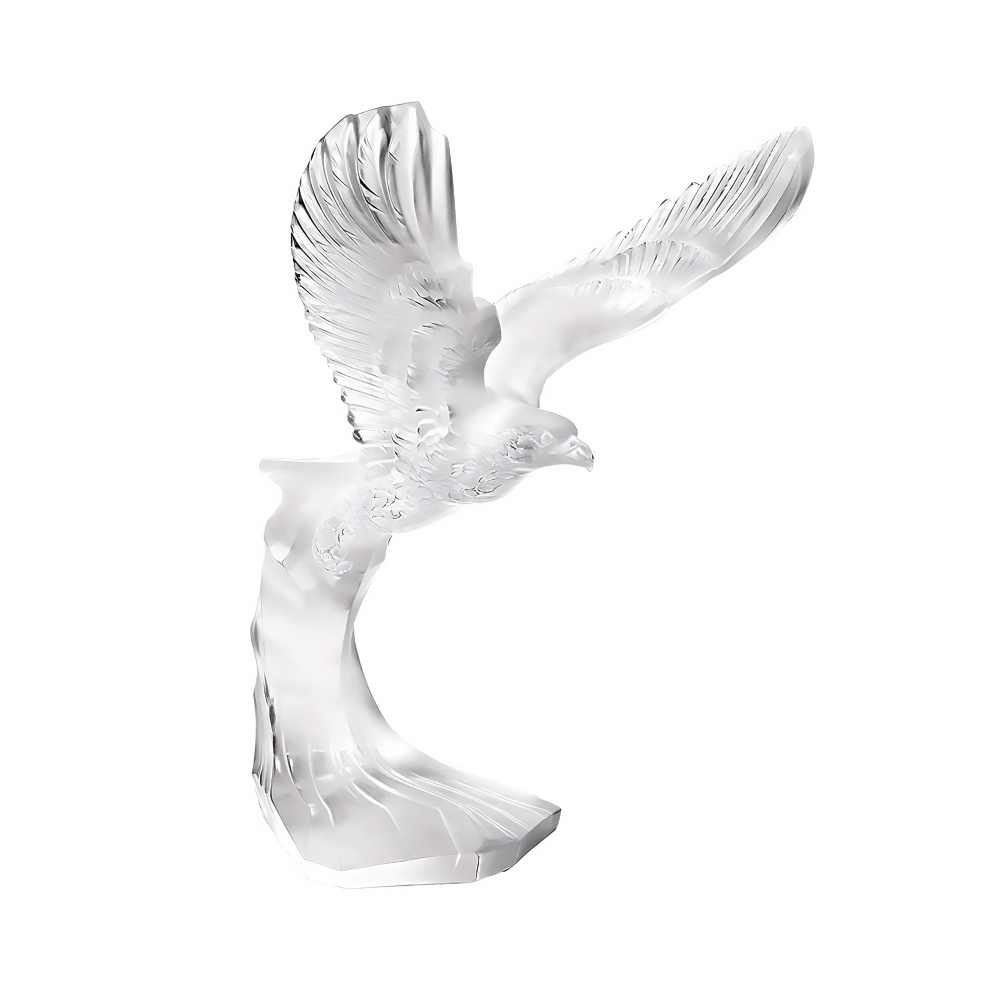 Lalique Golden Eagle crystal sculpture