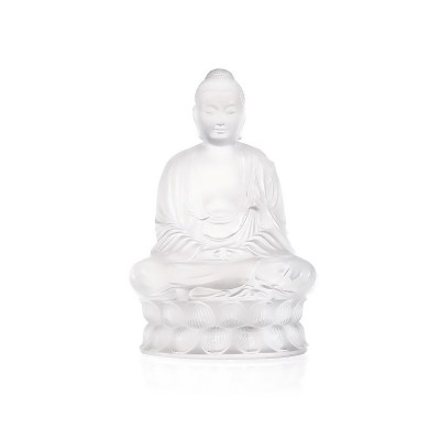 Lalique Buddha tall crystal...