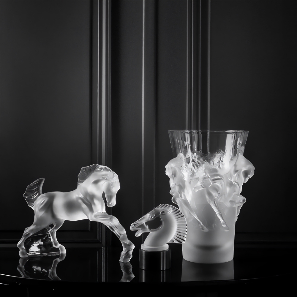 Lalique Horse crystal sculpture