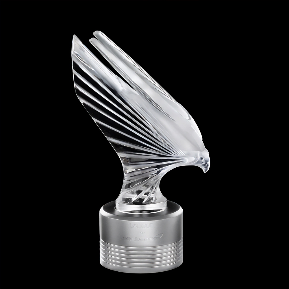 Lalique Scultura in cristallo Faucon McLaren - Edizione limitata e numerata