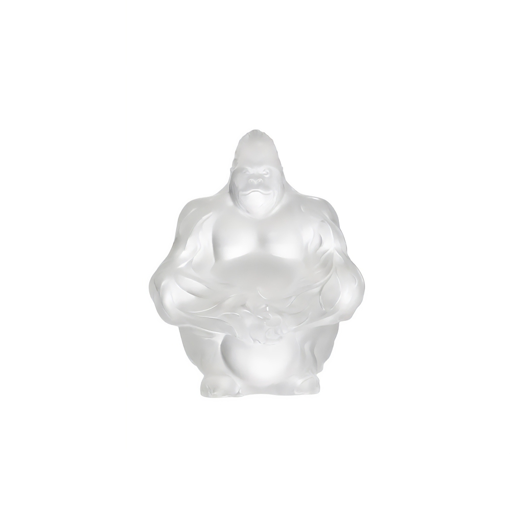 Lalique Gorilla Incolore crystal...