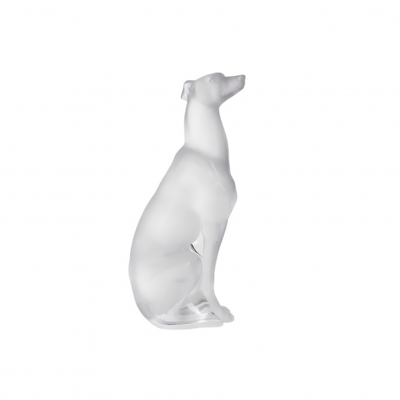 Lalique Greyhound Clear crystal sculpture