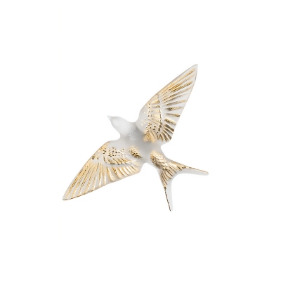 Lalique Swallow Clear Gold...