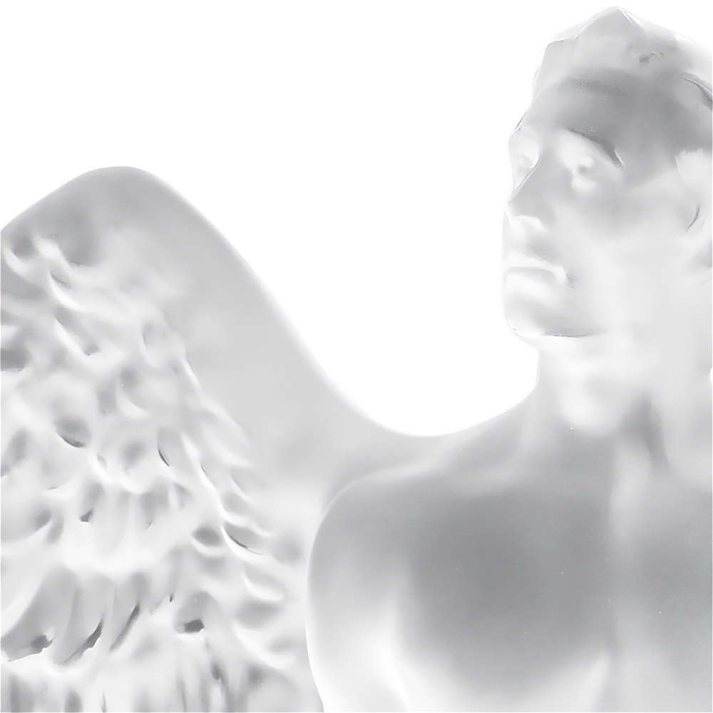 Lalique Music Is Love Angel crystal sculpture - Limited and numbered edition