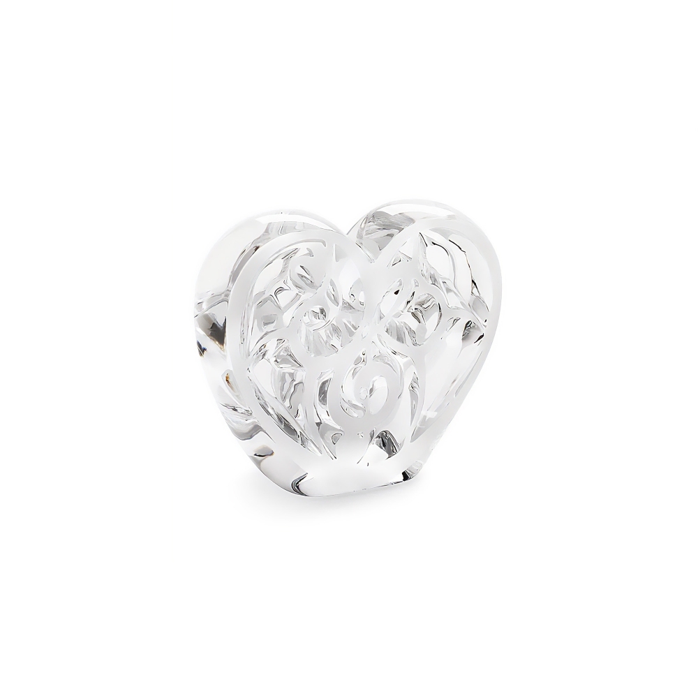 Lalique Music Is Love Heart crystal...