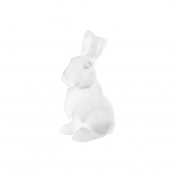 Lalique Scultura in cristallo Lapin Toulouse Incolore