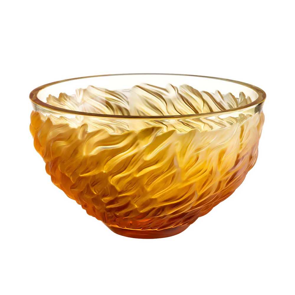 Lalique Ciotola Fourrure in Cristallo...