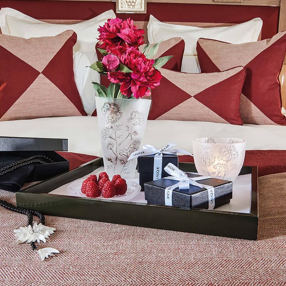 Lalique Portacandele Ombelles in Cristallo Trasparente