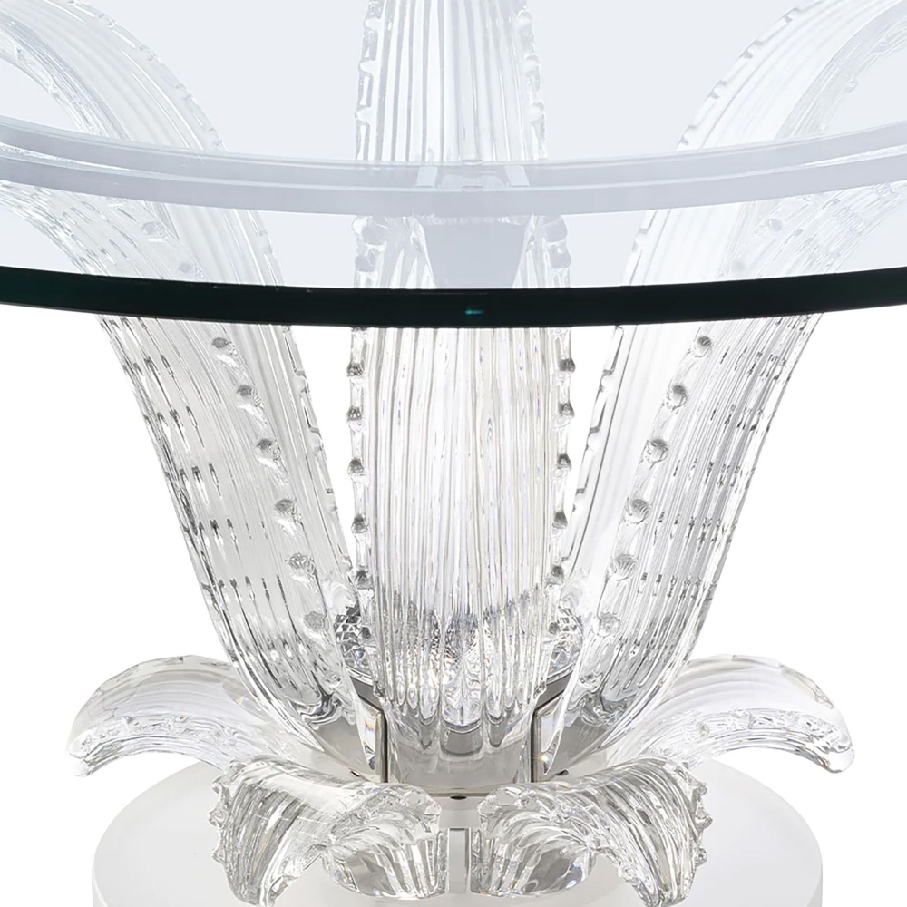 Lalique Cactus Coffee Table in Clear Crystal