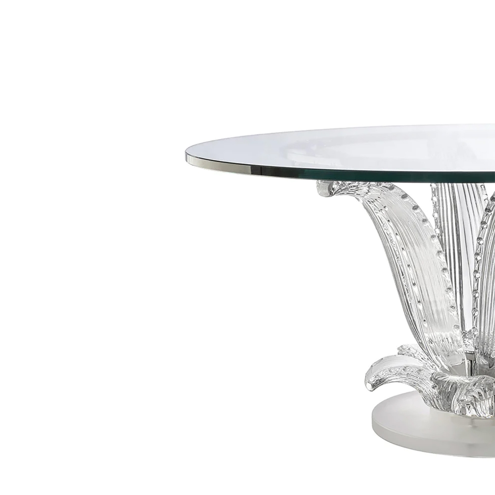 Lalique Cactus Coffee Table in Clear Crystal