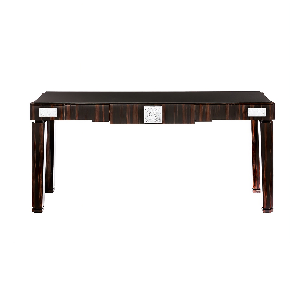 Lalique Consolle curva in cristallo...