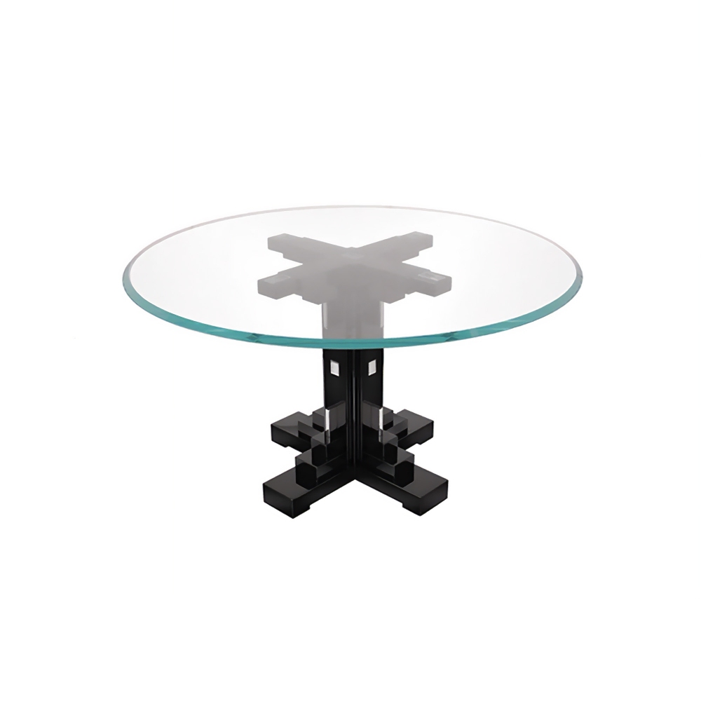 Lalique Consolle curva in cristallo...