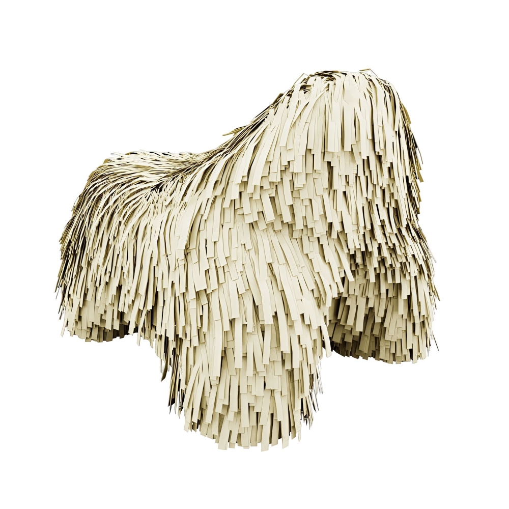 Scarlet Splendour Puppy Pouffe -...