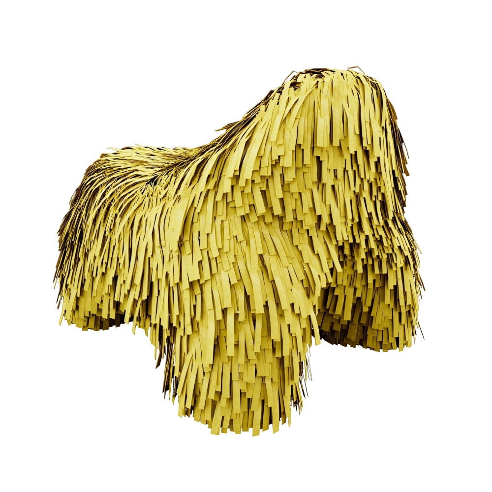 Scarlet Splendour Puppy Pouffe -...