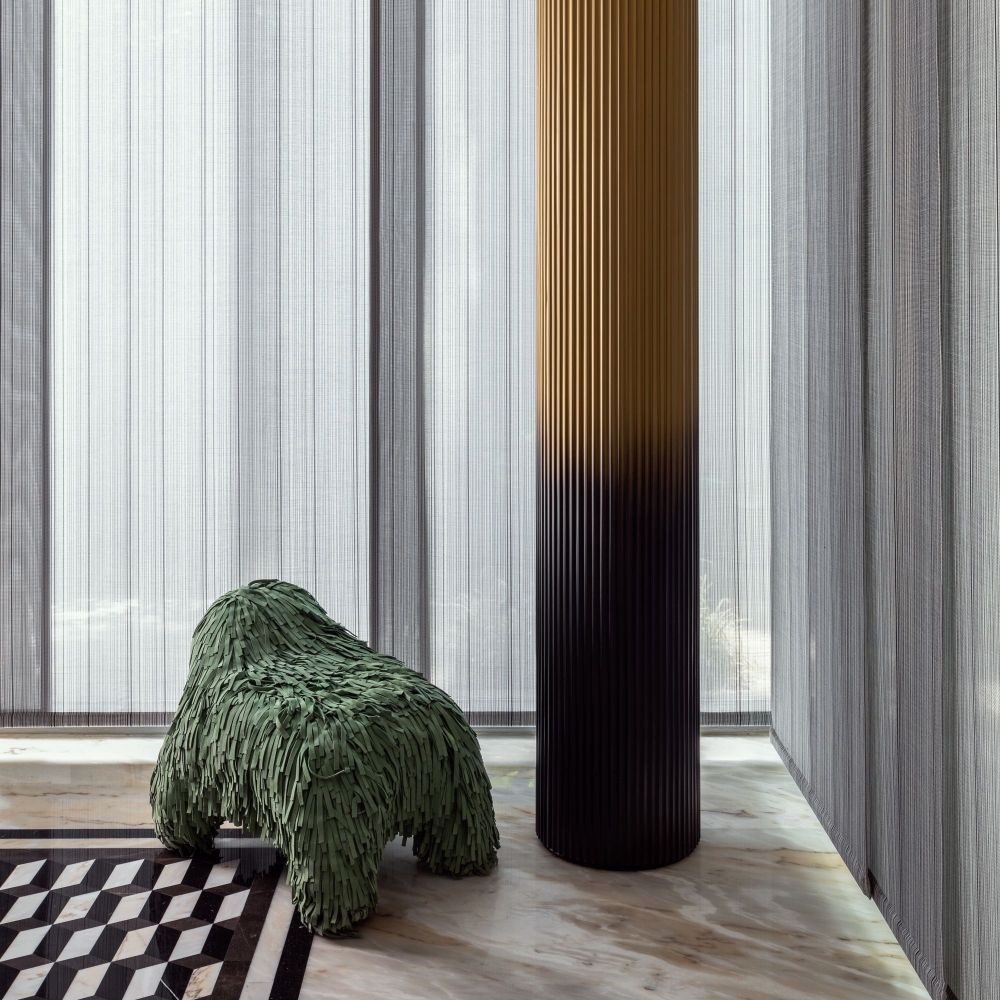 Scarlet Splendour Puppy Pouffe - Forest Collection