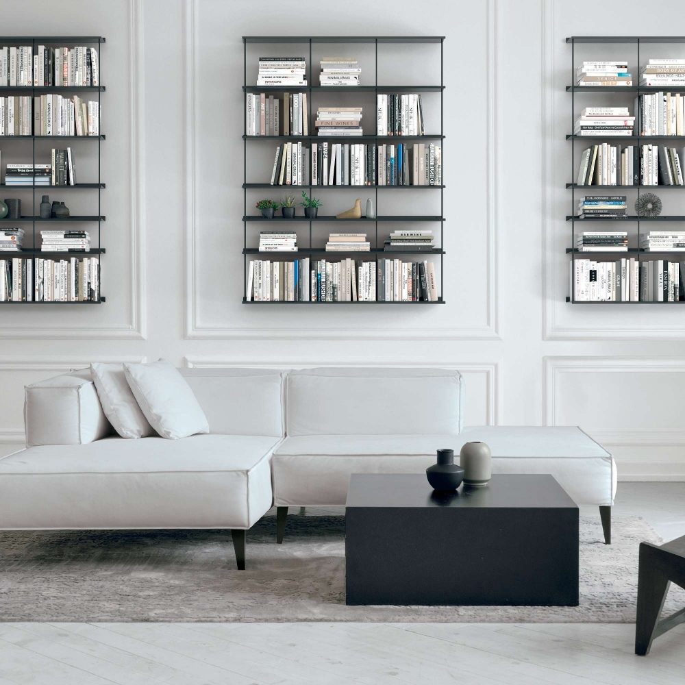 Caos Creativo All-Over Bookcase 108x148,9 cm Anthracite