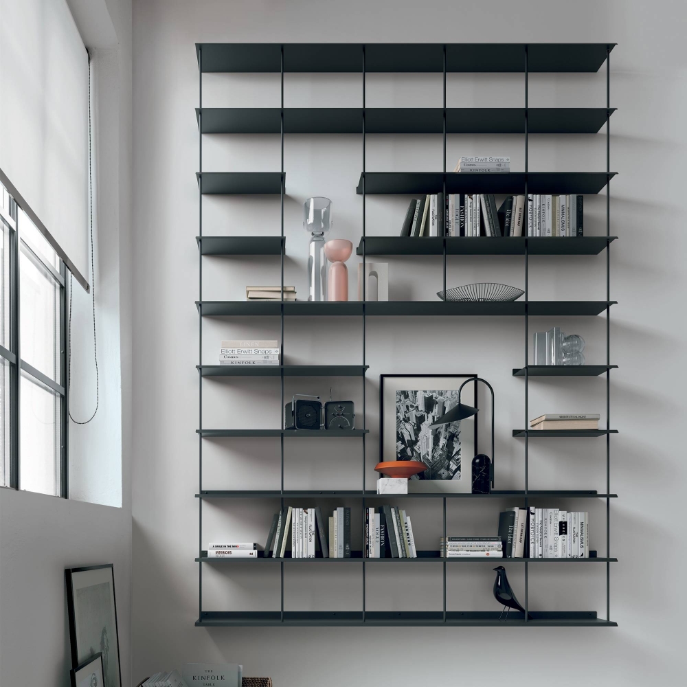 Caos Creativo Libreria All-Over 178x248,3 cm Antracite