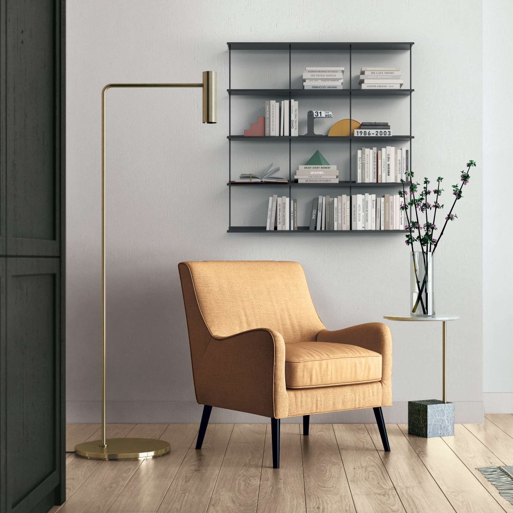 Caos Creativo Libreria All-Over 108x112,7 cm Antracite