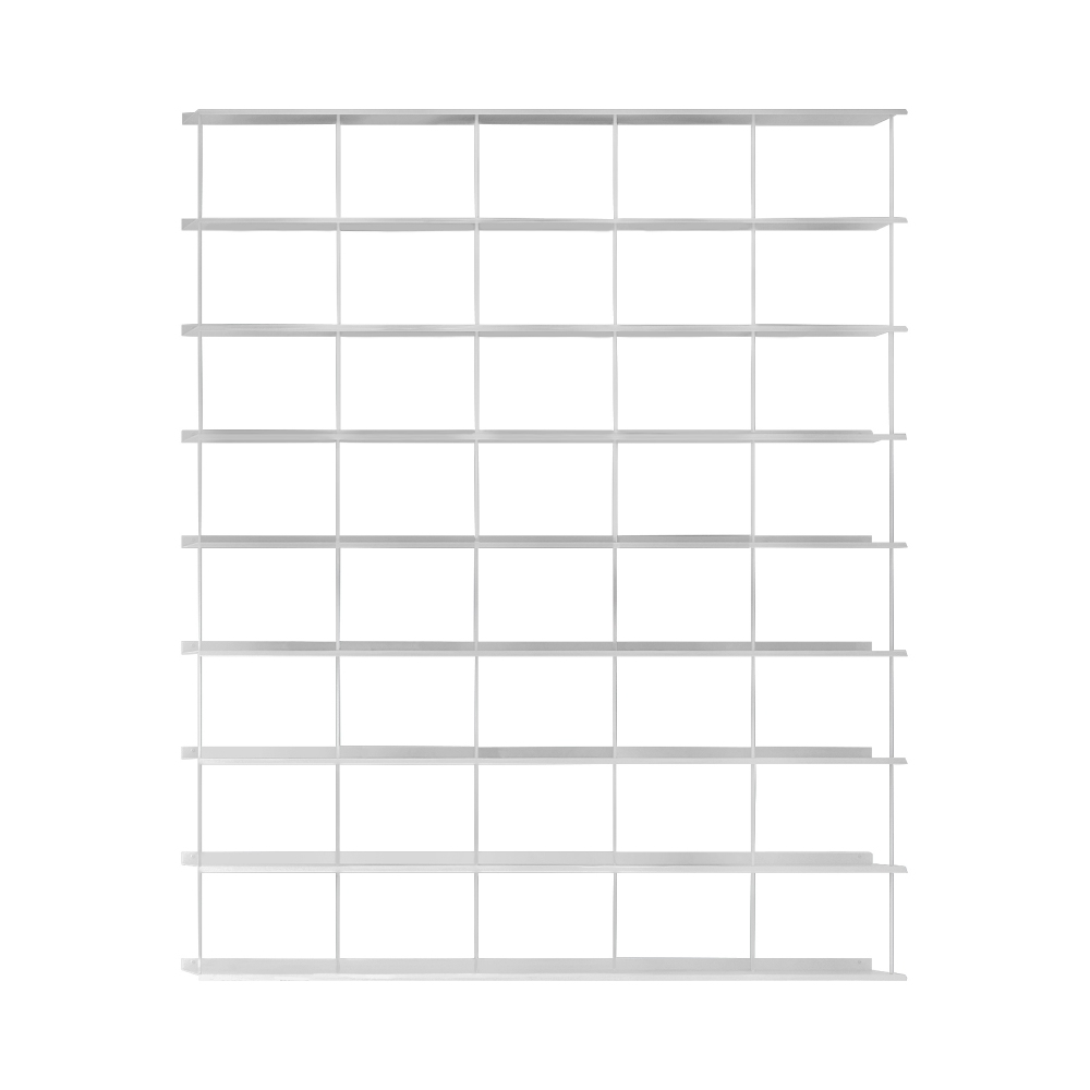 Caos Creativo Libreria All-Over 178x221,2 cm Laccato bianco